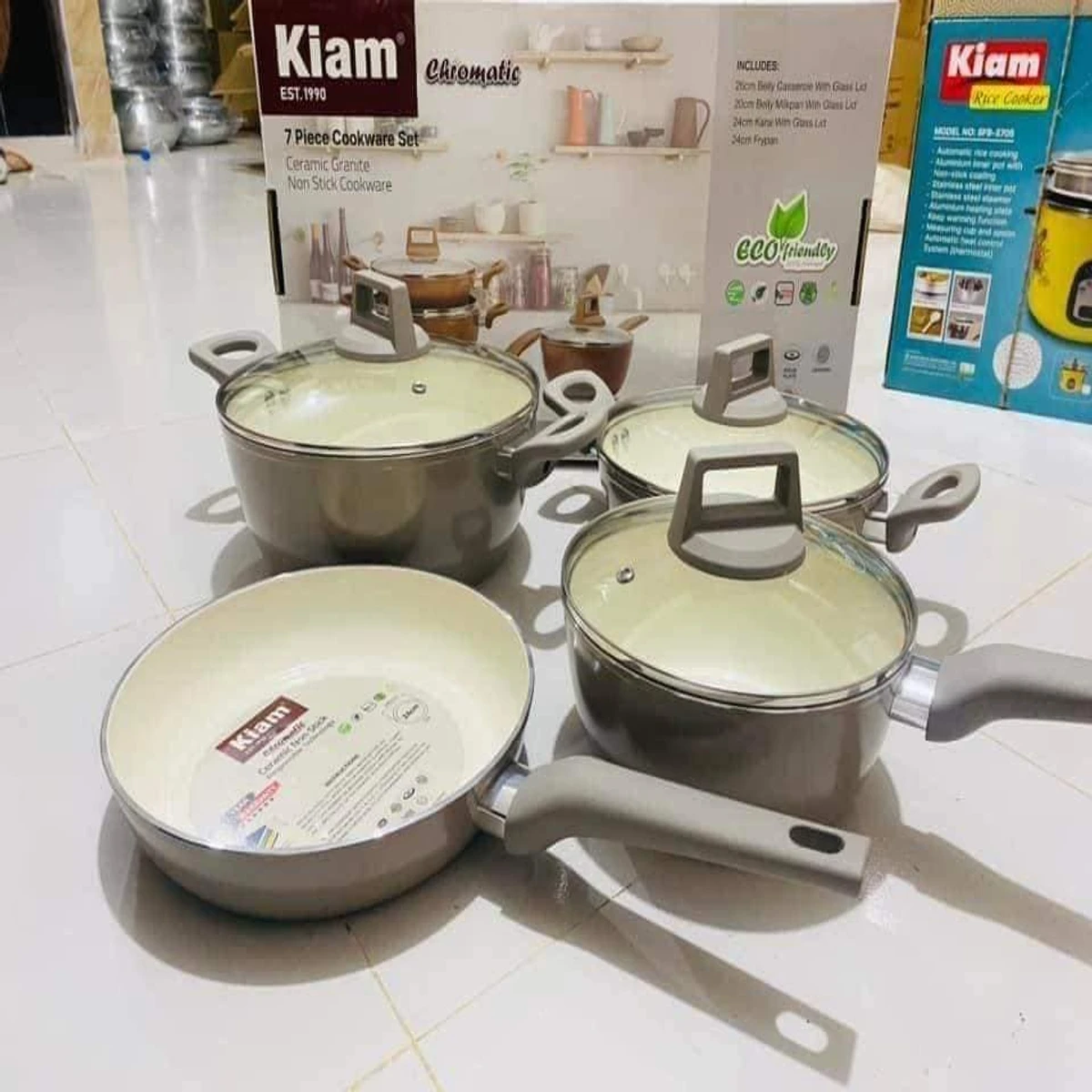 Light Grey Kiam 7pc Set