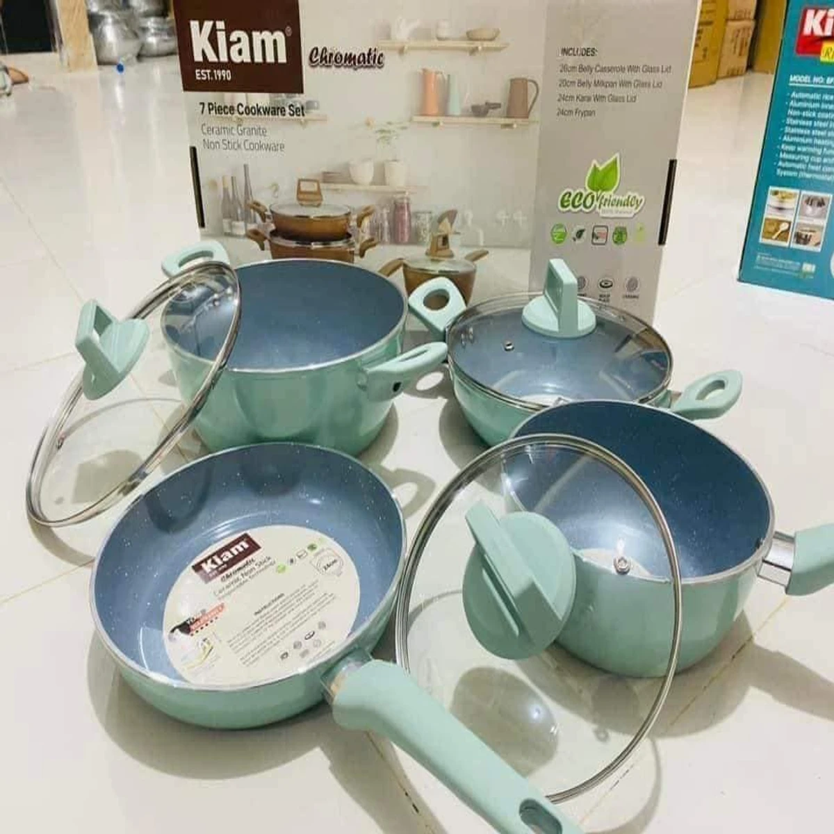 Light Green Kiam 7pc set