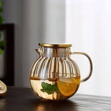 1000ML Borosilicate, Clear Glass Tea Pots