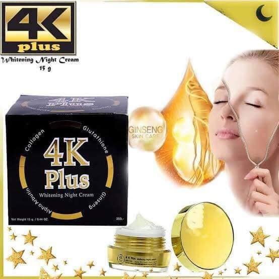 4K plus whitening night cream