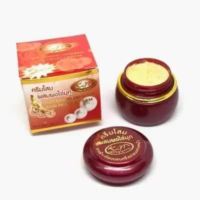 Kim Whitening Ginseng and Pearl Cream Red 20g