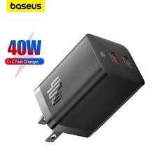 Baseus GaN5 Pro Fast Charger C+C 40W for iPhone Samsung Macbook iPad