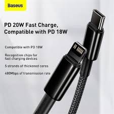 Baseus Tungsten Gold Fast Charging Data Cable Type-C to iP PD 20W