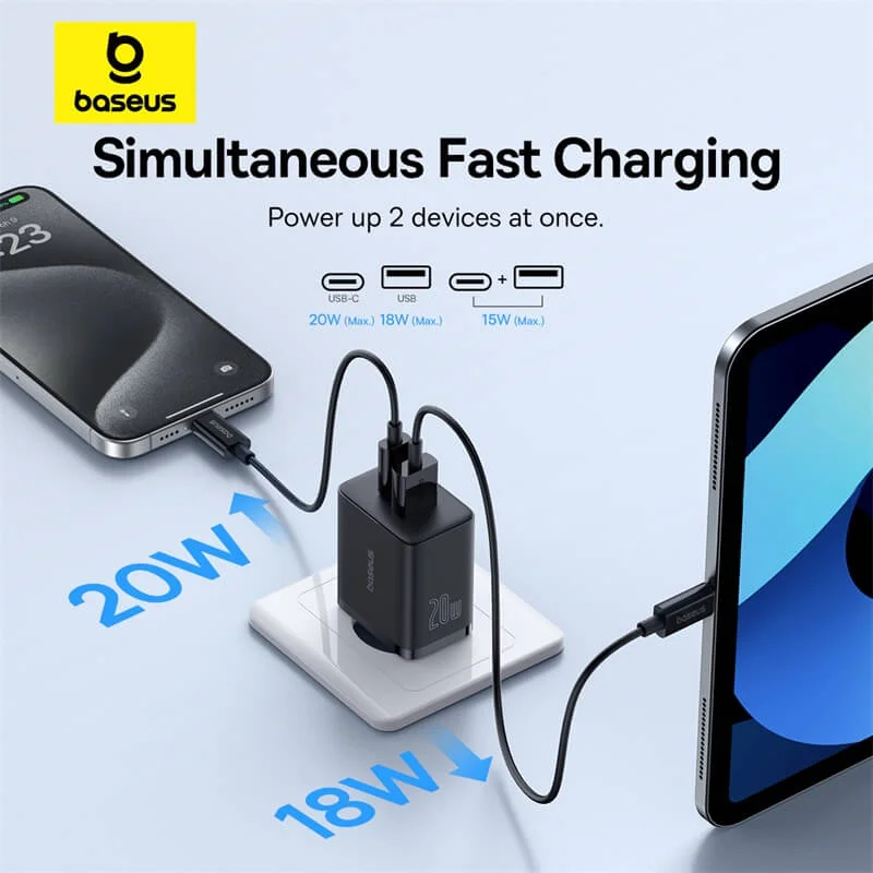 Baseus Cube Fast Charger C+U 20W EU