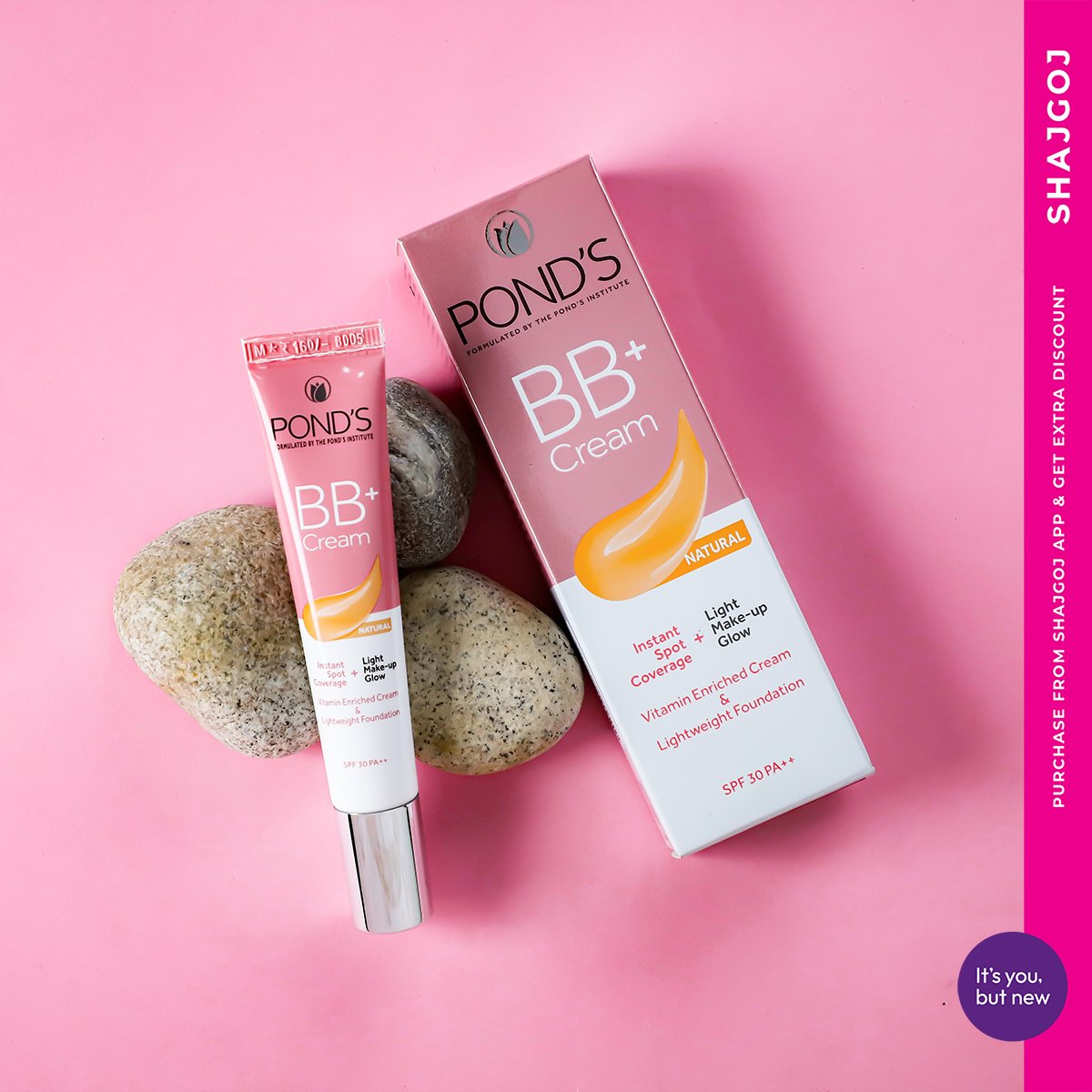 Ponds BB+ Cream Instant Spot Coverage + Light Make-up Glow Natural