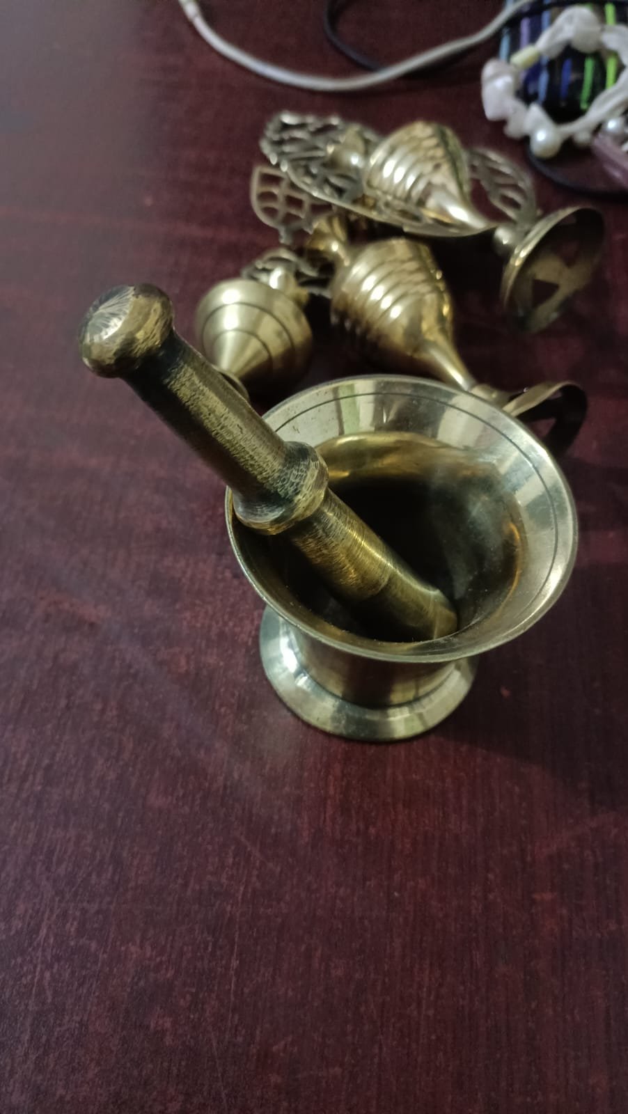 খাঁটি পিতলের হামানদিস্তা