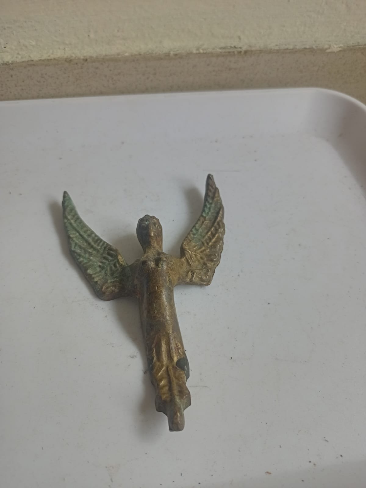 ভিনটেজ পিতলের দেবদূতের মূর্তি