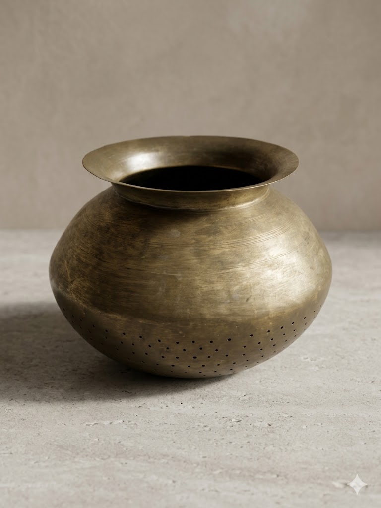 পিতল দিয়ে তৈরি মুড়ি ছাঁকনি / মুড়ি ঝাঁঝরি